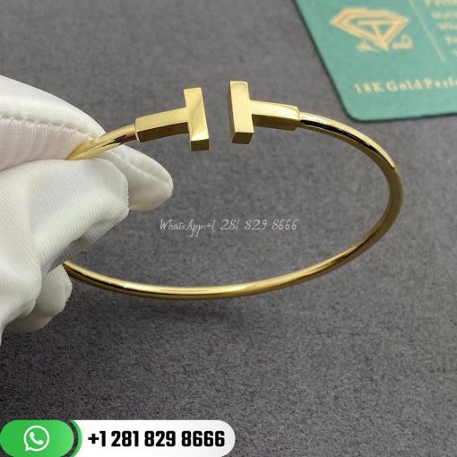 Tiffany T Wire Bracelet in 18k Gold