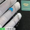 Van Cleef & Arpels Sweet Alhambra Butterfly Bracelet White Gold Turquoise