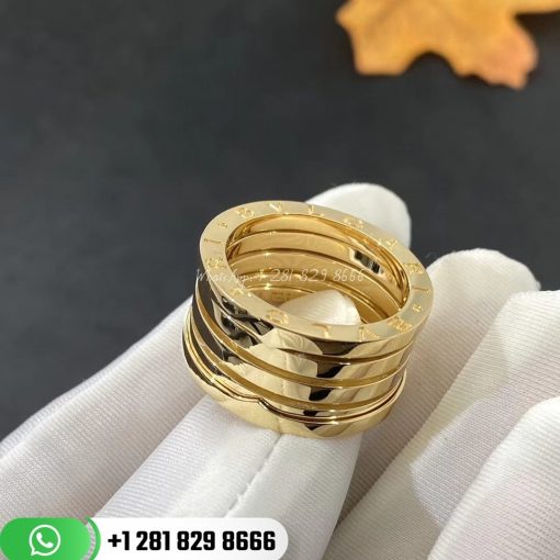 REF . 356348 B.zero1 XXth Anniversary five-band ring in 18 kt yellow gold