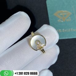Amulette De Cartier Ring Xs Model White Mother-of-pearl -B4213300