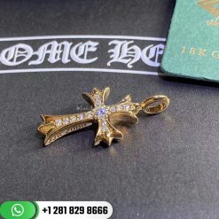 Chrome Hearts CH 22k Gold Paved Diamond Cross
