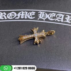 Chrome Hearts CH 22k Gold Paved Diamond Cross