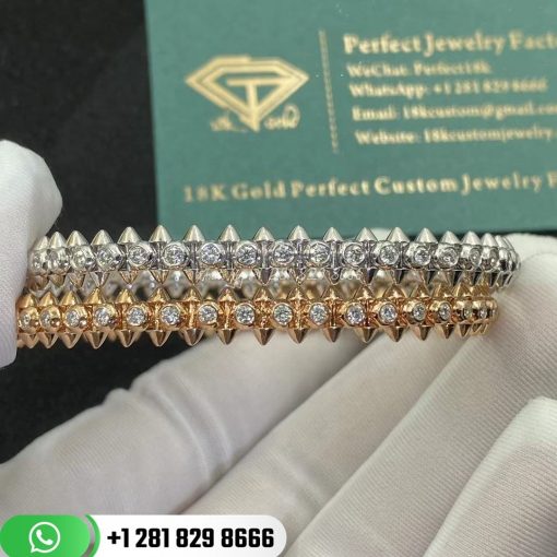 Clash De Cartier Bracelet Diamonds Pink Gold - N6715017