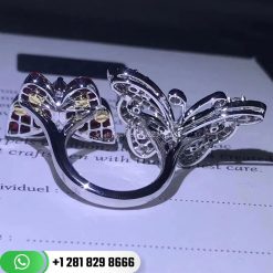 Van Cleef & Arpels Between the Finger Ring Flying Butterfly Ring with Mystery Set Rubies VCARF27100