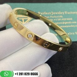 Cartier Love Bracelet 4 Diamonds Yellow Gold - B6035917