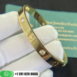 Cartier Love Bracelet 4 Diamonds Yellow Gold - B6035917