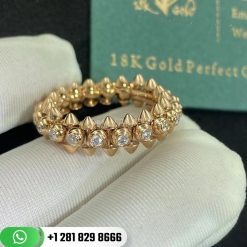 Cartie Clash De Cartier Ring Diamonds Pink Gold - N4765400
