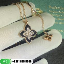 Roberto Coin Princess Flower Collection Pendant Black Jade ADV888CL1837