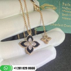Roberto Coin Princess Flower Collection Pendant Black Jade ADV888CL1837