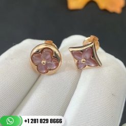 Louis Vuitton Color Blossom Star Ear Stud Pink Gold and Pink Mother-of-pearl Q96426