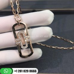 Bulgari Parentesi Diamond Rose Gold Necklace