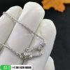 Fred Force 10 Necklace 18k White Gold and Diamonds Medium Model 7B0235