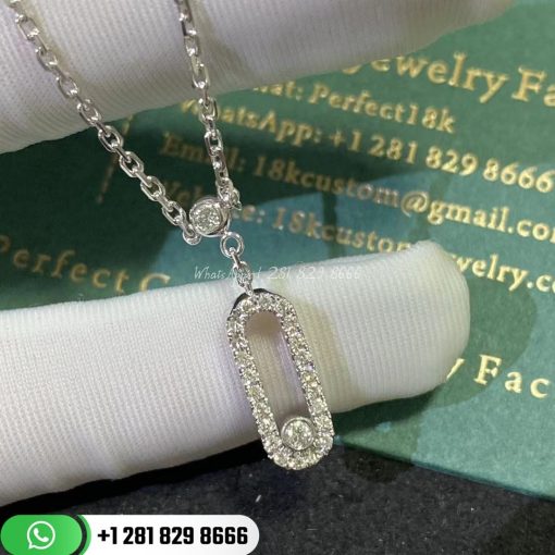 Messika Move Uno 2 Rows Pavé Diamond Necklace 7174