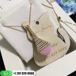 Marli Cleo Rev Diamond Pendant CLEO-N29 Pink Opal