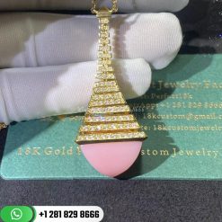 Marli Cleo Rev Diamond Pendant CLEO-N29 Pink Opal