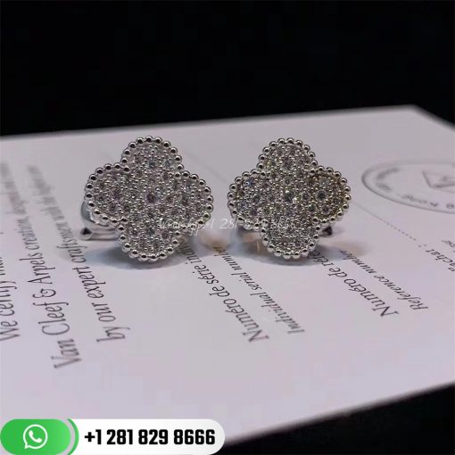 Van Cleef Arpels Magic Alhambra Earrings White Gold - VCARN9ZR00