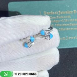Marli Cleo Diamond Huggie Earrings - CLEO-E20 | Turquoise