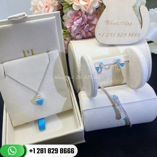 Marli Cleo Rev Mini Diamond Pendant - CLEO-N37 | Turquoise