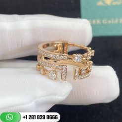 Marli Avenues Ring Asymmetrical Diamond Rose Gold – AVEN-R2 | Custom Jewelry