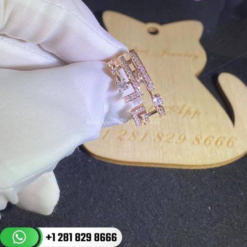 Marli Avenues Ring Asymmetrical Diamond Rose Gold – AVEN-R2 | Custom Jewelry