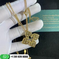 Roberto Coin Venetian Princess Pendant in 18k Yellow Gold with Diamonds Medium ADR777CL1247