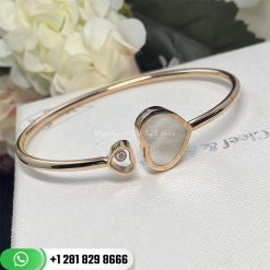 Chopard Happy Hearts Bangle, Rose Gold, Diamond, Mother-of-pearl - 83A054-0001