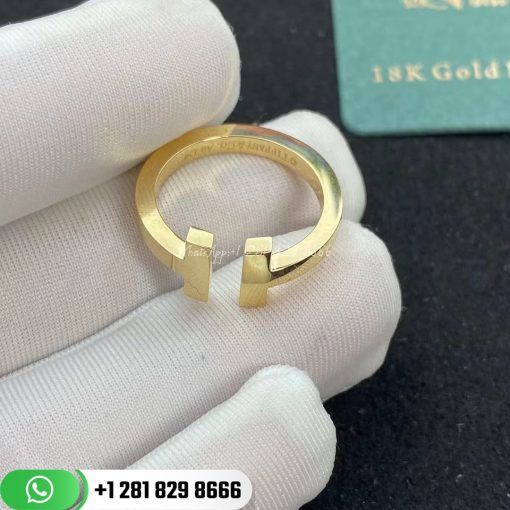 Tiffany T Square Ring in Yellow Gold