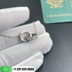 Cartier Love Necklace Diamonds White Gold- B7013700
