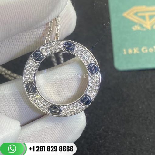 Cartier Love Necklace Diamond-paved White Gold - B7058000