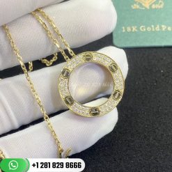 Cartier Love Necklace Diamond-paved Yellow Gold - B7058400