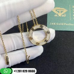 Cartier Love Necklace Diamond-paved Yellow Gold - B7058400