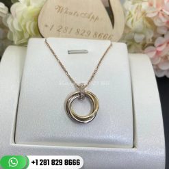 Cartier Trinity Necklace White Gold, Yellow Gold, Rose Gold, Diamonds - B7058700