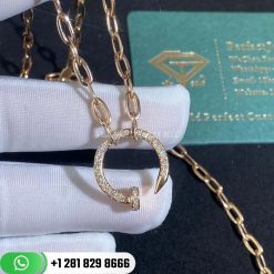Cartier Juste Un Clou Necklace Rose Gold, Diamonds - N7413500