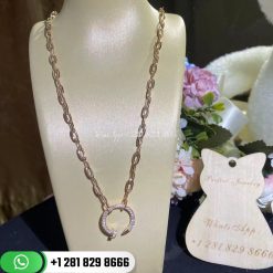 Cartier Juste Un Clou Necklace Rose Gold, Diamonds - N7413500