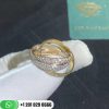 Cartie Trinity Ring, Classic White Gold, Yellow Gold, Rose Gold, Diamonds - N4210700
