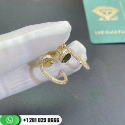 Cartier Juste Un Clou Earrings Yellow Gold Diamonds - B8301430