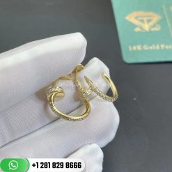 Cartier Juste Un Clou Earrings Yellow Gold Diamonds - B8301430
