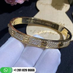 Cartier Love Bracelet Diamond-paved Yellow Gold - N6035017