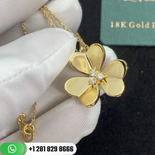 Van Cleef & Arpels Frivole pendant large model Yellow gold Diamond - VCARC96800