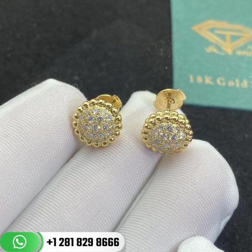 Van Cleef & Arpels Perlée Diamonds Earrings Yellow Gold Diamond - VCARO9PG00