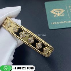 Van Cleef & Arpels Perlée Clovers Bracelet Small Model Yellow Gold Diamond – VCARP3O100