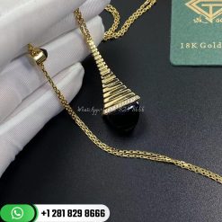 Marli Cleo Rev Midi Luxe Gold Pendant CLEO-N38 | Black Onyx
