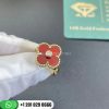 Van Cleef & Arpels Vintage Alhambra Ring Yellow Gold Carnelian - VCARD40800