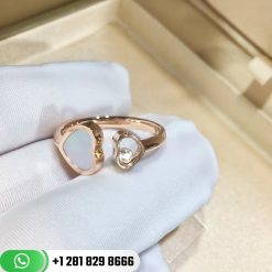 Chopard Happy Hearts Ring Rose Gold Diamond Mother-of-pearl - 829482-5300