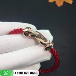 Fred Chance Infinie Bracelet Large Model Red Cable