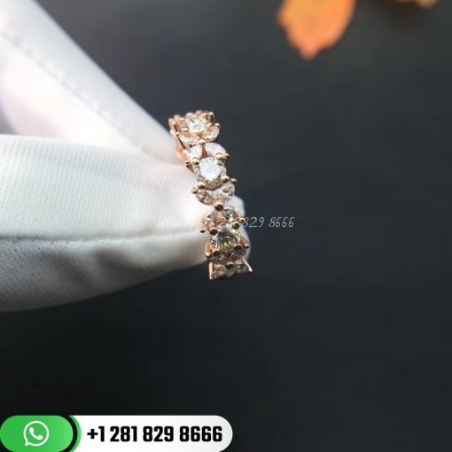 Tiffany Victoria™ Alternating Diamond Band Ring in 18k Rose Gold