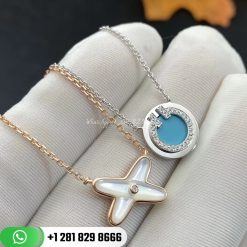 Tiffany T Diamond And Turquoise Circle Pendant (1)