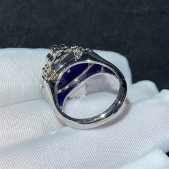 Buccellati Opera Color Ring in 18k White Gold with Lapis Lazuli