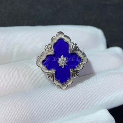 Buccellati Opera Color Ring in 18k White Gold with Lapis Lazuli