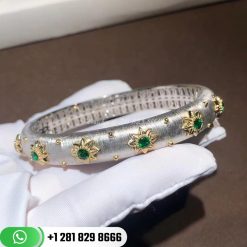 Buccellati Macri Bracelet White Gold and Emerald